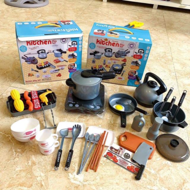 Bộ đồ chơi nấu ăn nhà bếp 36 món cho bé cực đẹp