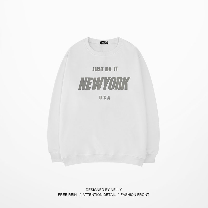 Áo nỉ Nelly lót lông in hình "NEW YORK" áo nỉ