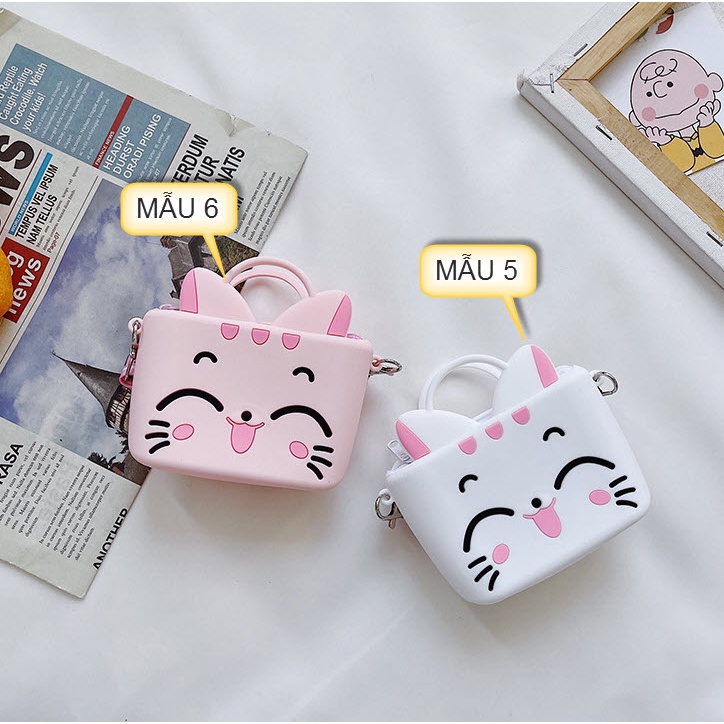 Túi đeo chéo bé gái silicone hoạt hình anime TUI11