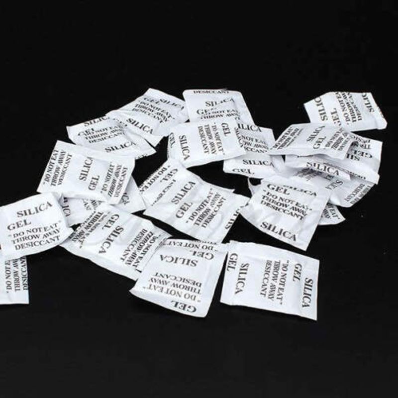 Set 100 túi bịch silica gel hút ẩm khô ráo cho gói hàng