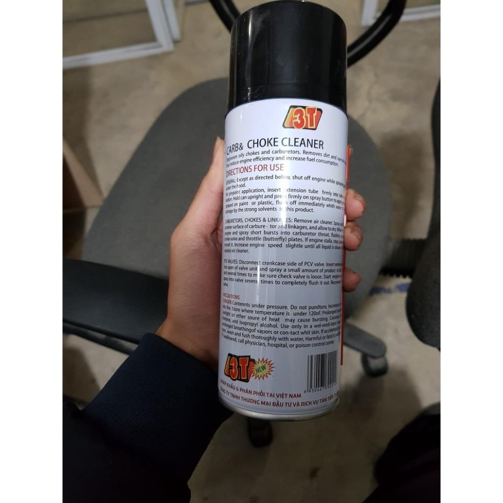 Xịt chế hòa khí 3T mytools89 Xúc Bình Xăng Con,Rửa Họng Ga, Rửa Xy Lanh, Vệ Sinh Kim Phun 3T