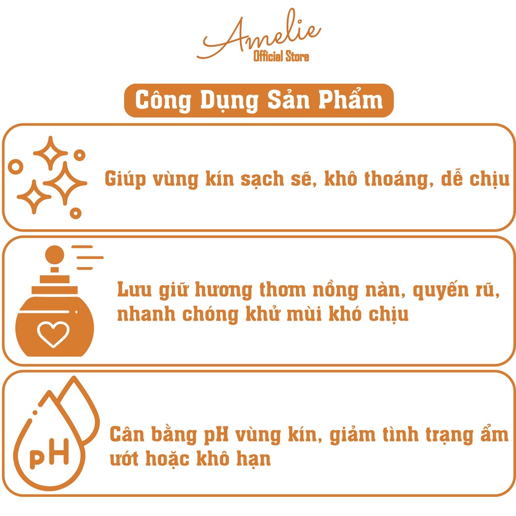 Nước hoa vùng kín nữ chính hãng Amelie chai 5ml, 7 mùi lựa chọn. Mang hồn thơm đất Pháp lan tỏa trên đất Việt | BigBuy360 - bigbuy360.vn