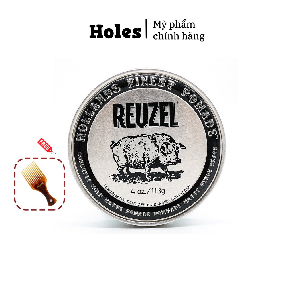 Sáp vuốt tóc Reuzel Concrete Hold Matte Pomade