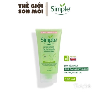 Simple dưỡng da trọn gói dịu nhẹ Combo  (Tẩy trang + Sữa rửa mặt + Toner)