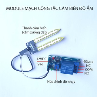 Module mạch công tắc cảm biến độ ẩm của đất W1201