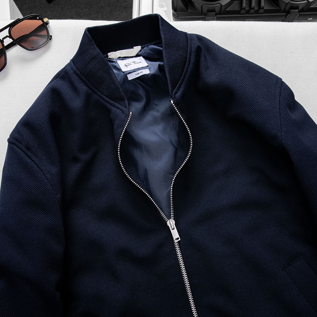 ÁO KHOÁC BOMBER NAM VẢI PIQUE 2 LỚP DẦY DẶN, ẤM, PHONG CÁCH TRẺ TRUNG NĂNG ĐỘNG - PAUL THOMAS