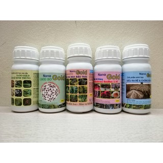 BỘ COMBO NANO GOLD CẦN THIẾT CHO CÂY KIỂNG - NẤM KÍ SINH TRÙNG - CANXI BO - SIÊU RA HOA - SIÊU RA RỄ NẤM ĐỐI KHÁNG