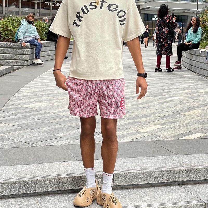 Quần Short Thể Thao Thoáng Khí Phong Cách Âu Mỹ Cho Nam