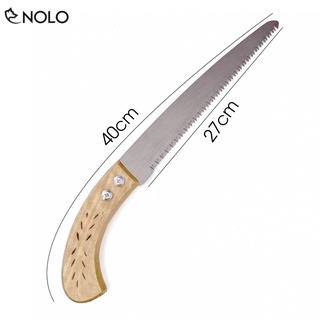 Cưa cầm tay cán gỗ cưa cây kiểng cưa cành chiều dài lưỡi cưa 27cm chất liệu hợp kim thép