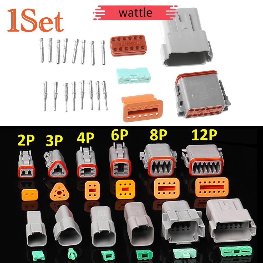 Set 2 / 3 / 4 / 6 / 8 / 12 Đầu Nối Dây Điện Chống Nước Cho Ô Tô / Xe Tải