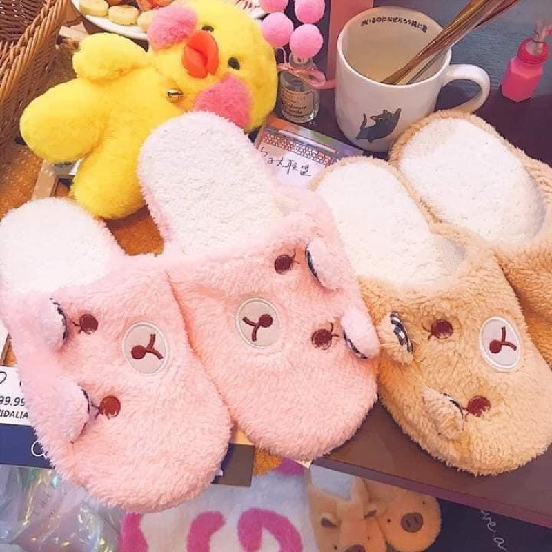 Dép Bông Đi Trong Nhà Mặt Lợn Siêu Ỉn Cute Siêu Ấm