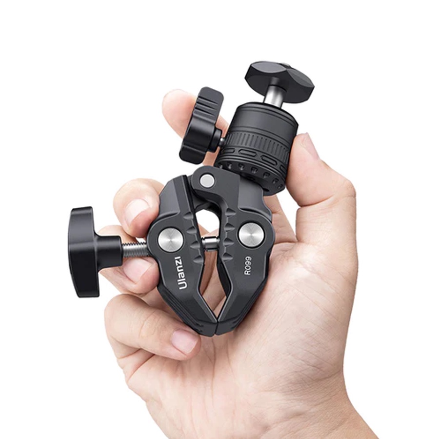 Kẹp Kim Loại Đa Năng ULANZI R099 Super Clamp Đầu Ballhead Xoay 360 ° | Hàng Chính Hãng