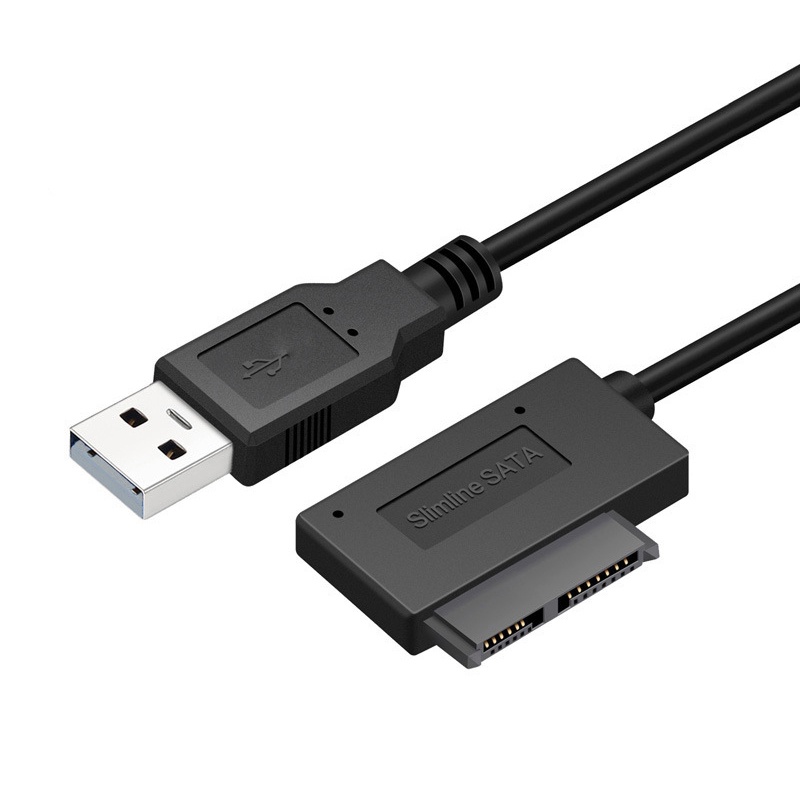 Coza Cáp Chuyển Đổi Sata Sang Usb Cáp Chuyển Đổi Usb 2.0 Sang Mini Sata Ii 7 6 13pin Cho Máy Tính Xách Tay Ổ Đĩa Mỏng Cd/Dvd Rom Hỗ Trợ Truyền Nhanh Trao Đổi Nóng