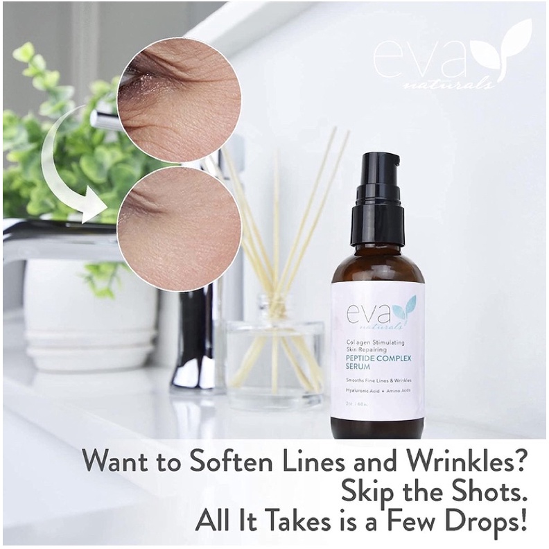 Serum Eva Naturals Peptide Complex 30ml - SIÊU DƯỠNG CHẤT PEPTIDE THÚC ĐẨY SẢN SINH COLLAGEN USA