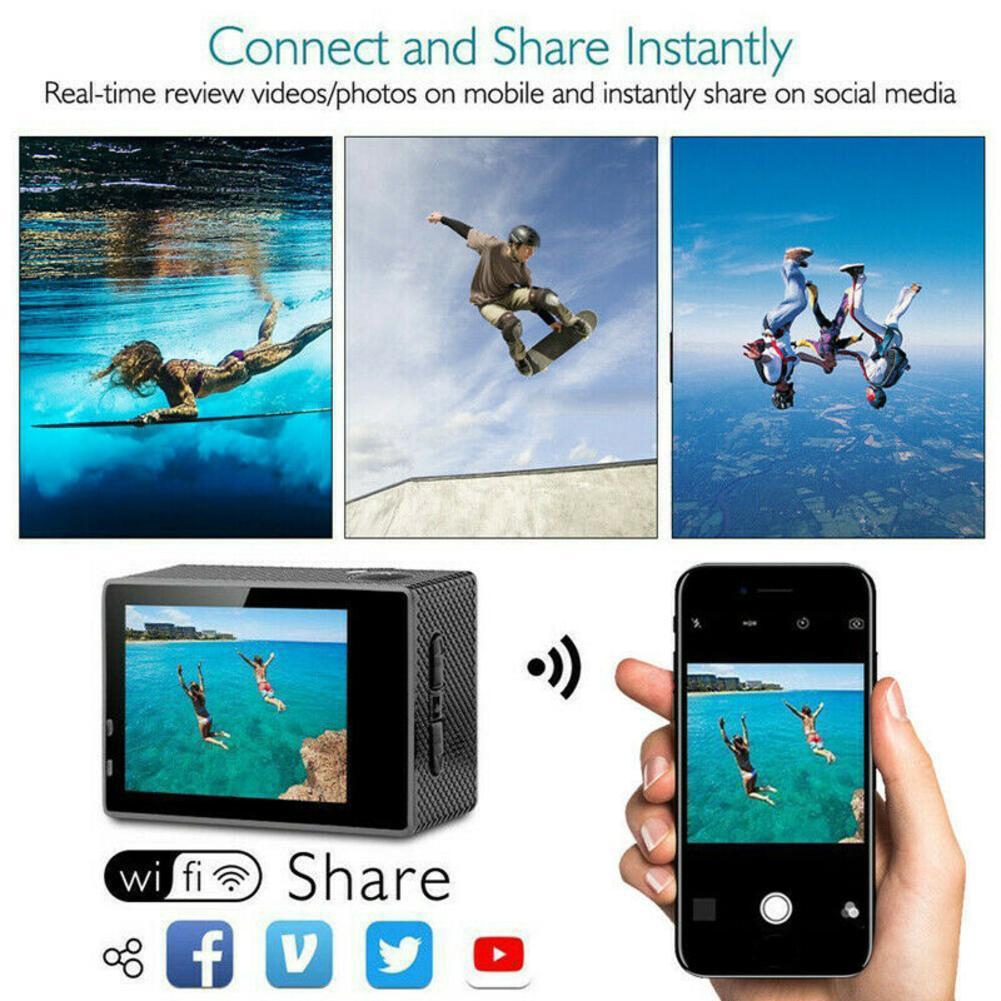 Camera hành trình thể thao gopro Full HD dvr 1080p / 4k wifi chống thấm nước