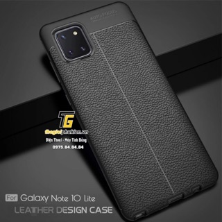 Ốp lưng Samsung Galaxy Note 10 Lite silicon giả da Auto Focus