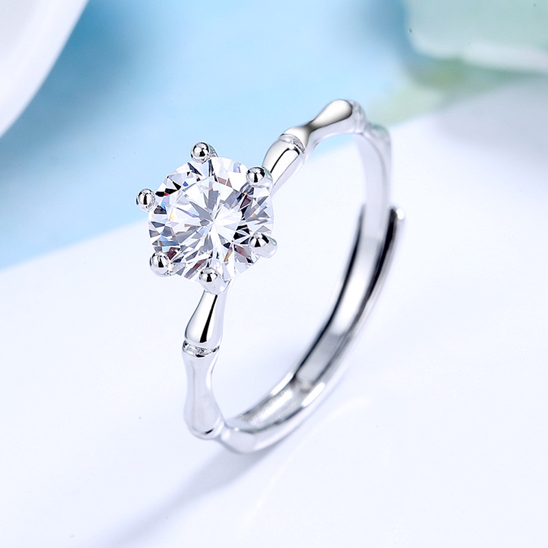 Nhẫn Bạc Nữ ITALY S925 Đính Đá Trắng Sáng Cao Cấp N2499 Bảo Ngọc Jewelry