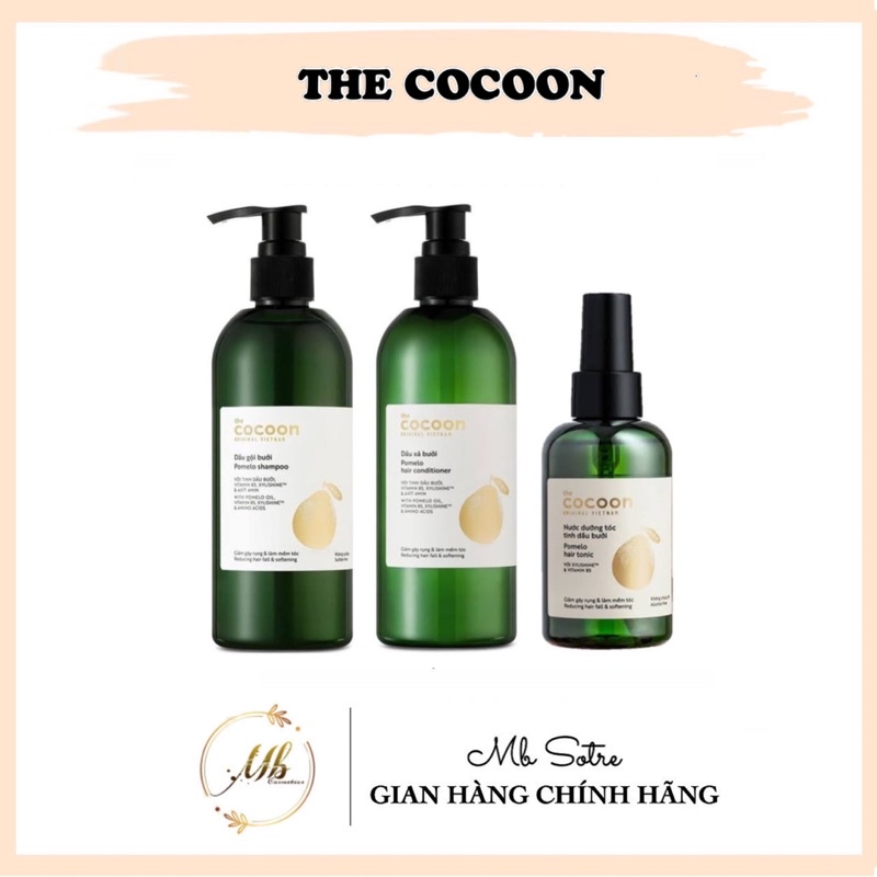BỘ DƯỠNG TÓC GỘI - XẢ - XỊT BƯỞI THE COCOON VIỆT NAM