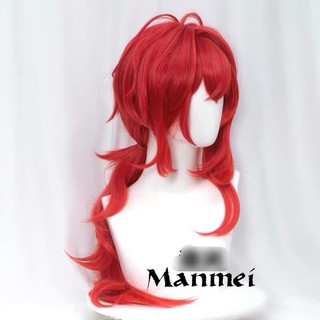 Tóc giả cosplay Diluc Genshin impact