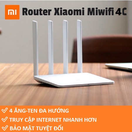 Modem WiFi Xiaomi 4 Râu Router 4C - Mi Router 4C Bảo hành 1 năm- Mới 100% Nguyên seal