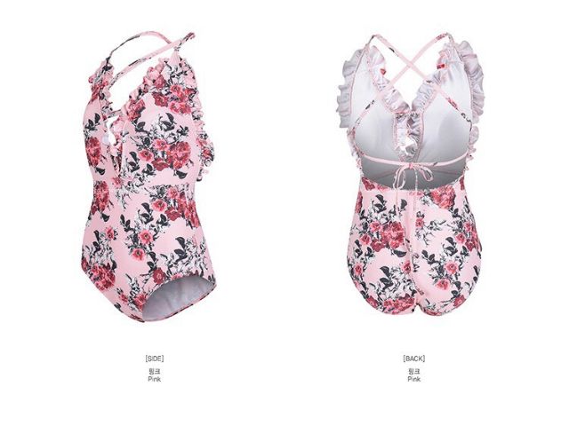 Bikini liền thân hoạ tiết hoa