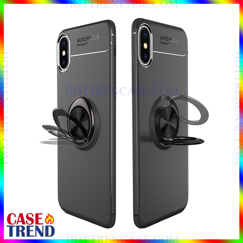 Ốp Lưng iPhone X Xr Xs Max Có Giá Đỡ Đa Năng Auto Focus Dẻo Chống Sốc Chống Bẩn Bảo Vệ Camera