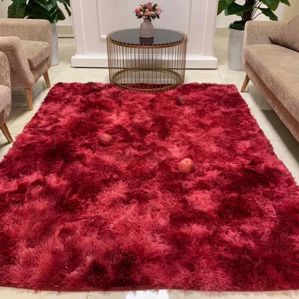 Thảm Lông Trải Sàn Trang Trí HIN BEDDING Kích Thước 1m6x2m Hàng Dày Dặn Lông Dài