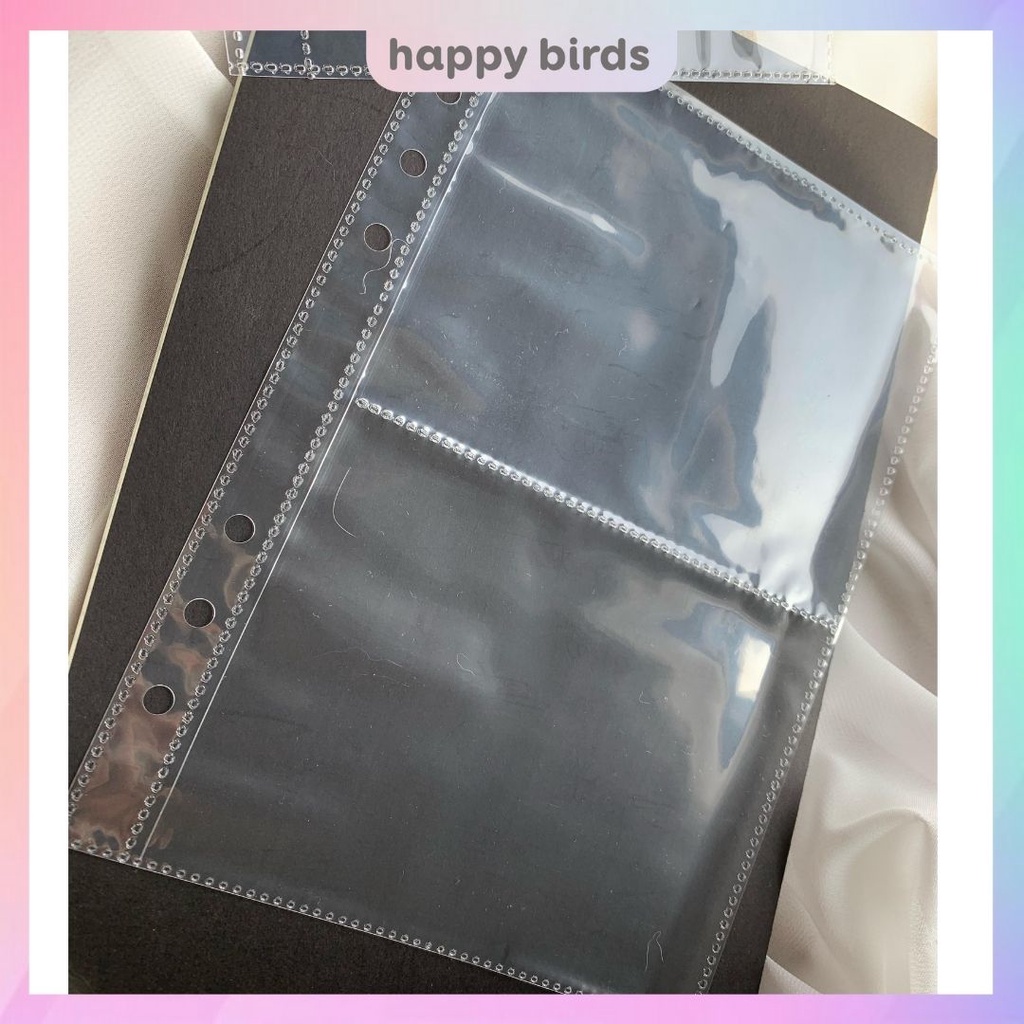 Túi sổ còng A5 chia ngăn làm album đựng ảnh, card, sticker, giấy tờ HappyBirds