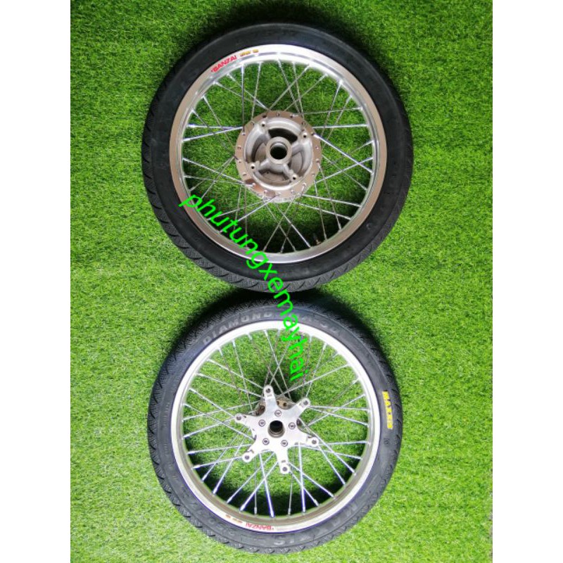 Bánh căm dành cho các dòng honda Winner 150 đùm mạ crom căm mạ crom niềng nhôm banzai thái full vỏ ruột maxiss