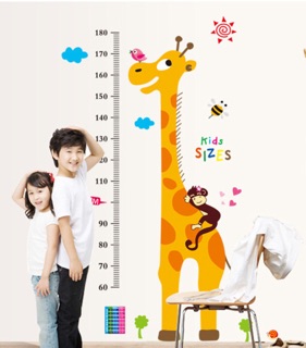 Decal dán tường đo chiều cao kids sizes