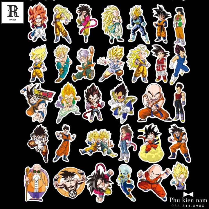 Sticker PVC Chống nước Hình dán Mũ bảo hiểm Vali Laptop Điện thoại Dán xe ST010