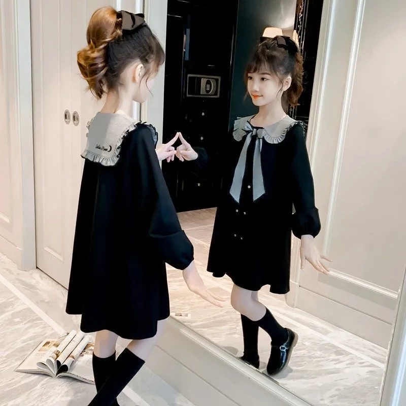 Đầm Thời Trang Hàn Quốc Chất Lượng Cao Cho Bé Gái Từ 3-4 - 5-6 - 7-8 - 9-10 - 11-12 Tuổi 2022 Mới