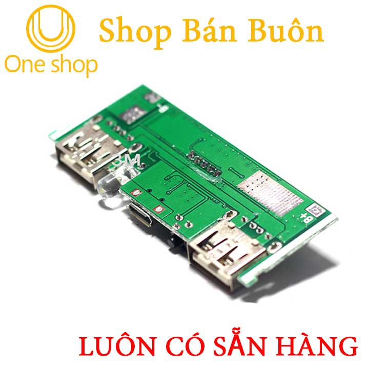 Mạch sạc pin 18650 3,7V V3 2 Cổng Ra, Hiển Thị Led 7 Thanh ( Có kèm bảo vệ và đèn pin )