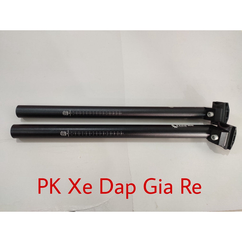 Cọc yên nhôm xe đạp Toopre,Cốt yên nhôm kẹp Toopre xe đạp sơn đen tĩnh điện cao cấp