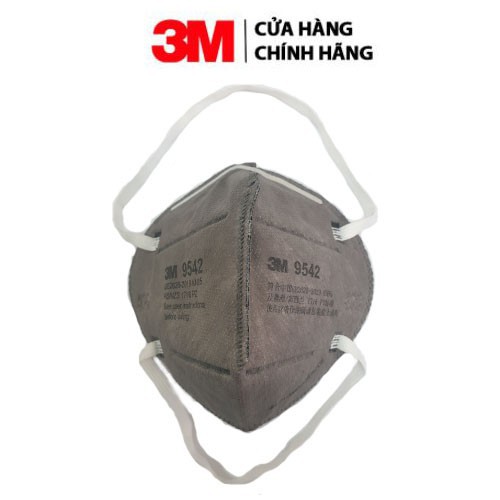 (Dây đeo đầu) Khẩu trang than hoạt tính có van thở nhập 3M 9542 9542v chống virus, kháng khuẩn,chống bụi siêu mịn