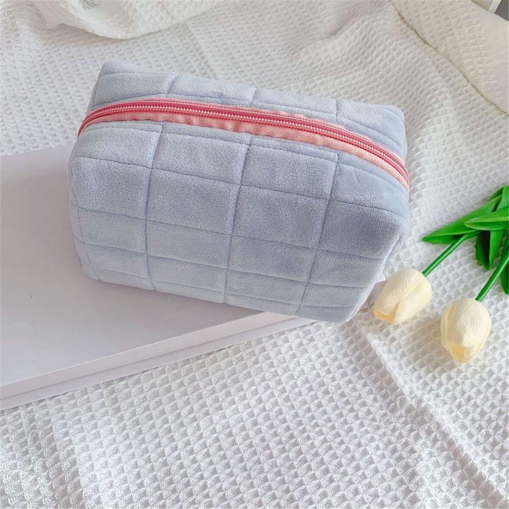 Túi Đựng Bút Đa Năng Phối Lông Kiểu Hàn Quốc Dễ Thương