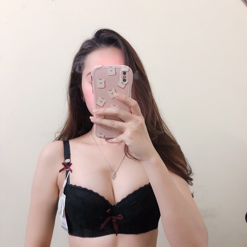 Áo lót ren nữ đệm vừa 2cm định hình nâng ngực (32)