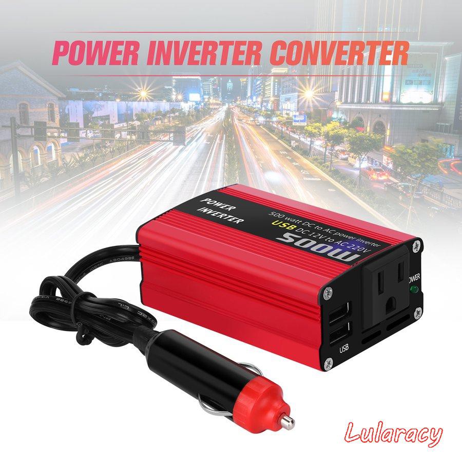 Bộ Chuyển Đổi Nguồn Điện 500w Dc Sang Ac Dc 12v Sang 110v 220v Ac Cho Xe Ô Tô | BigBuy360 - bigbuy360.vn