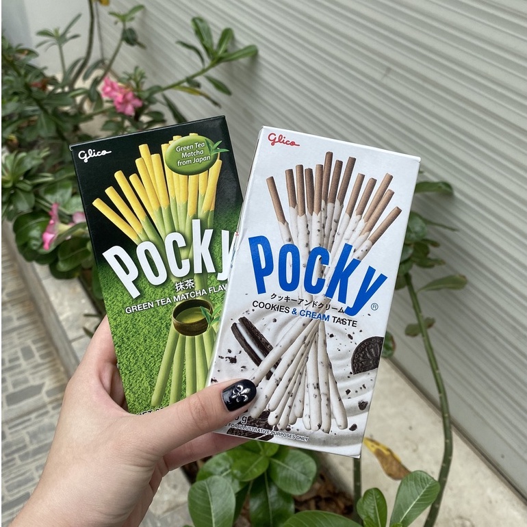 Bánh Que Pocky Trà Xanh Green Tea Matcha Flavor (Hộp 35g-xanh)