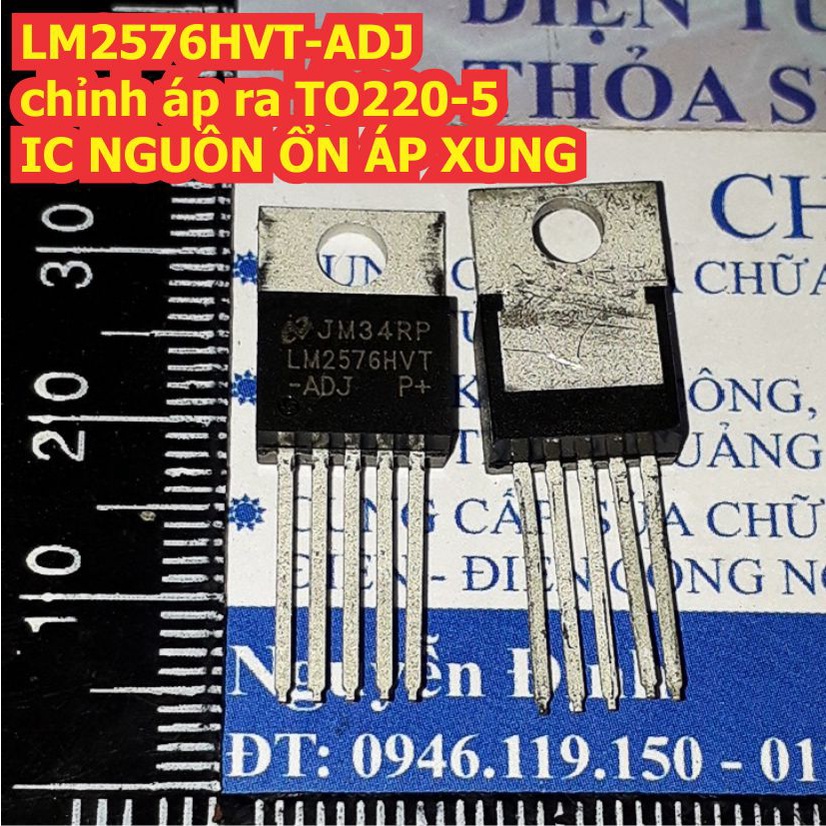 2 con LM2576HVT 5.0 12 ADJ 5V 12V chỉnh áp ra LM2576 HVT áp vào cao TO220-5 IC nguồn xung giảm áp buck 3A kde1332