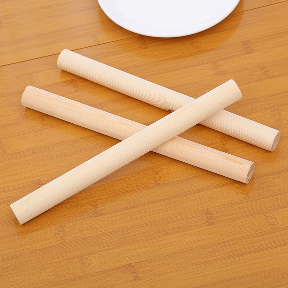 Cây Lăn Bột Làm Bánh Bằng Gỗ Trơn Tự Nhiên 28cm