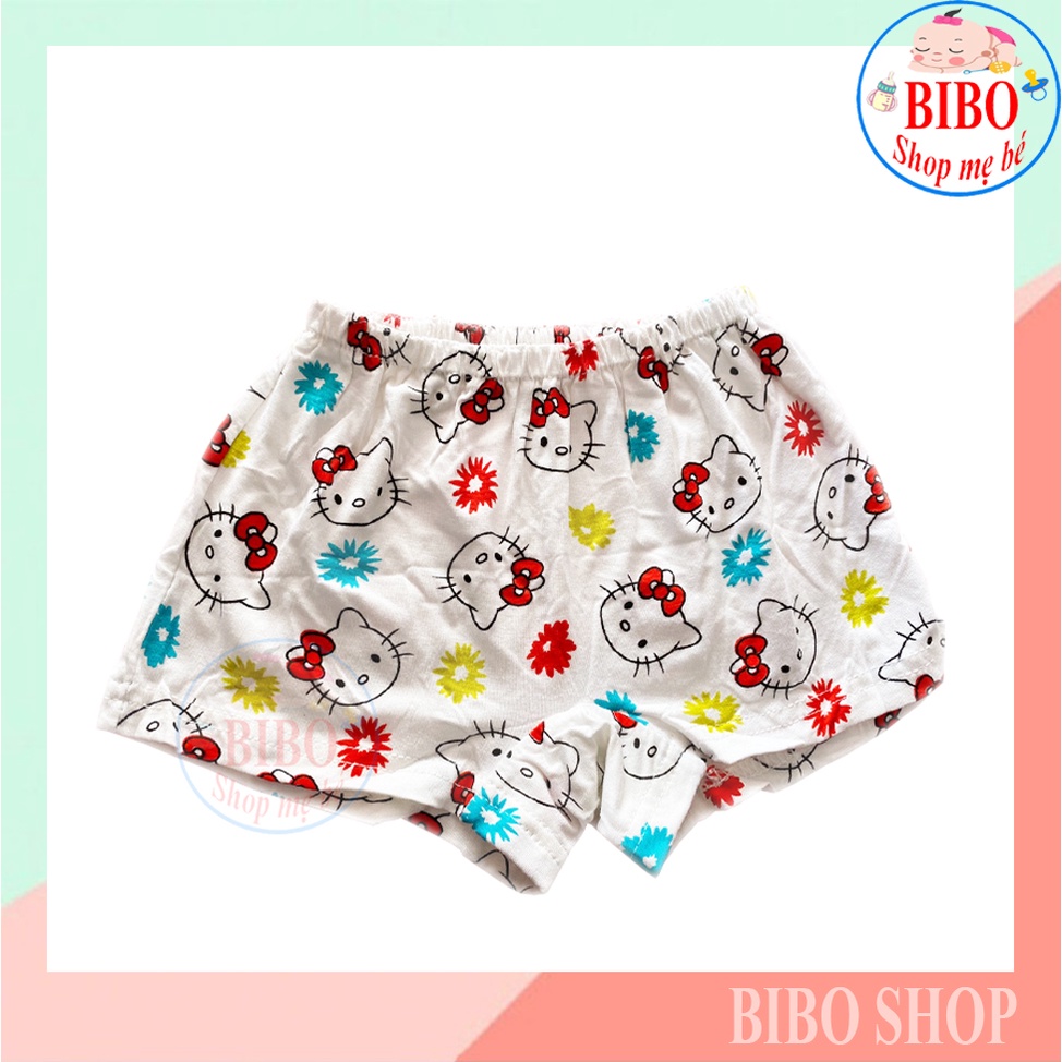 Quần chip đùi cotton, Quần chip đùi cho bé 2-10 tuổi hình họa tiết bền đẹp nhiều màu sắc co giãn và thấm hút tốt