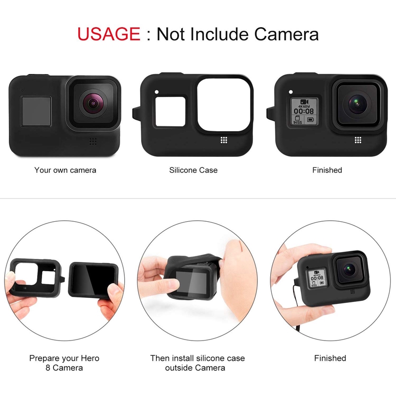 Vỏ Silicon Bảo Vệ Camera Hành Trình Gopro Hero 8