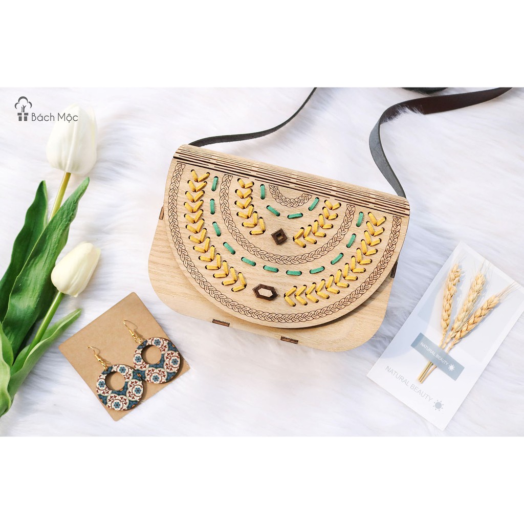 Sỉ - Lẻ Túi gỗ vintage