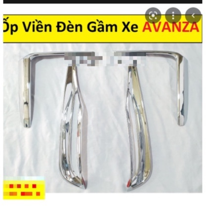 Ốp viền đèn gầm trước, sau Toyota Avanza 2022-2023