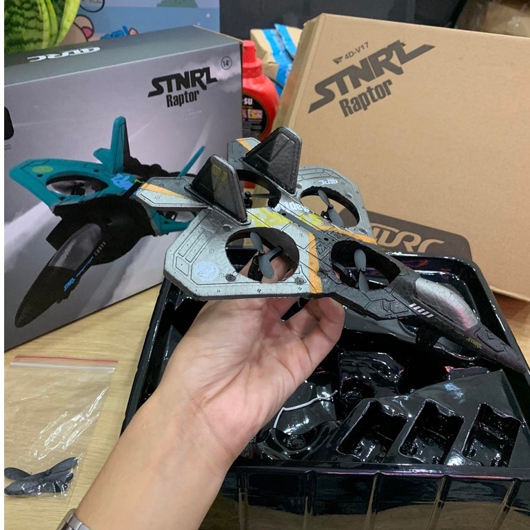 Máy bay điều khiển từ xa 4 động cơ V17 2.4G 2022 - Bay nhào lộn, Bay quay vòng tròn nhào lộn 360 độ, Bay 15 phút