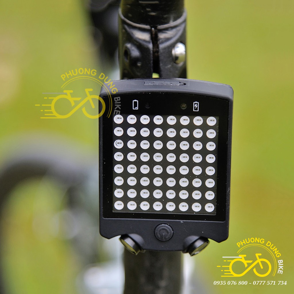 Đèn hậu - Đèn sau xi nhan 64 Led xe đạp có điều khiển Wireless Remote