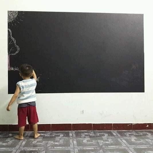 BẢNG DECAL DÁN TƯỜNG CHO CÁC BÉ THÍCH VẼ VỜI, HỌC BẢNG loại to 90 x 100cm