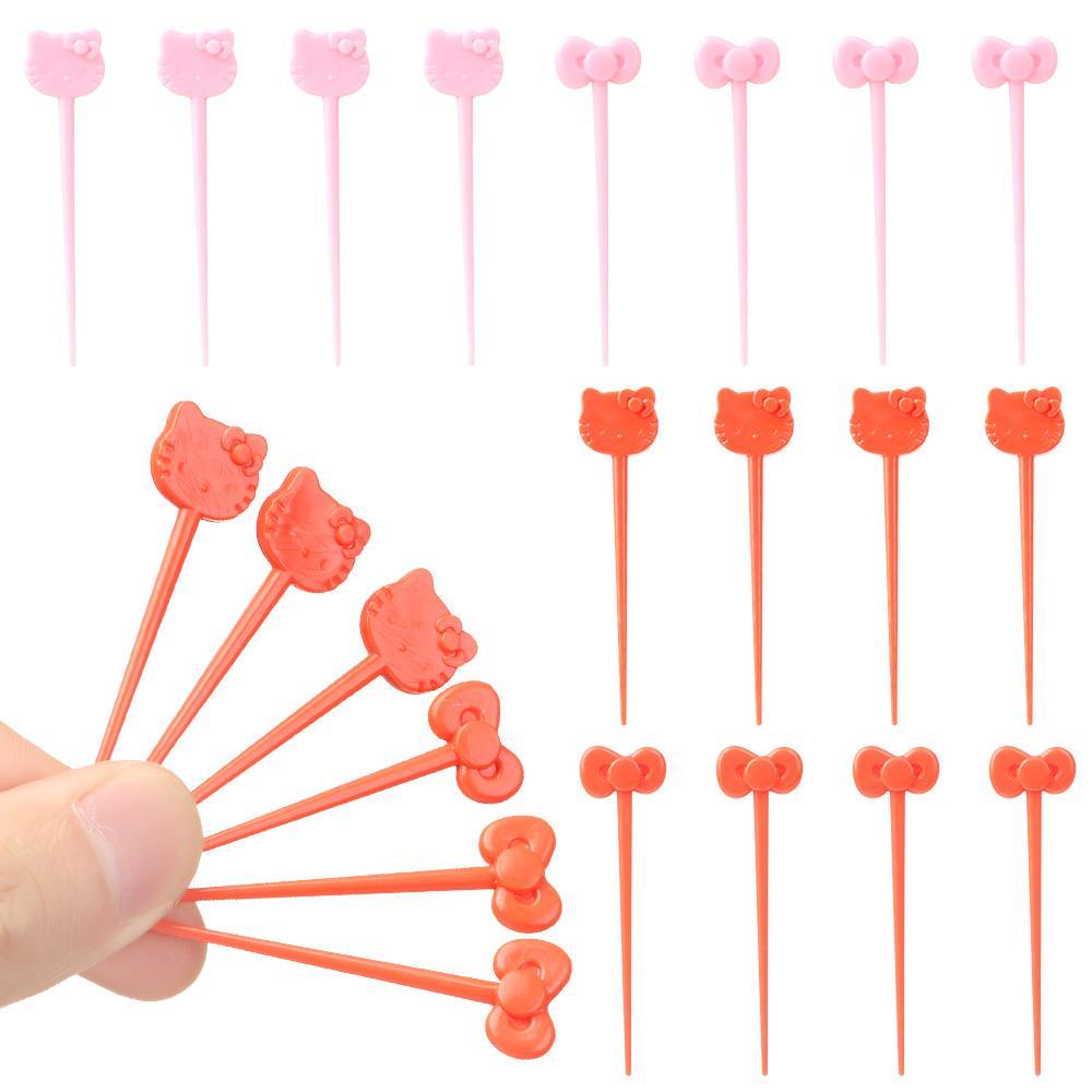 JANE Bộ 8 Nĩa Ăn Trái Cây Hình Mèo Hoạt Hình