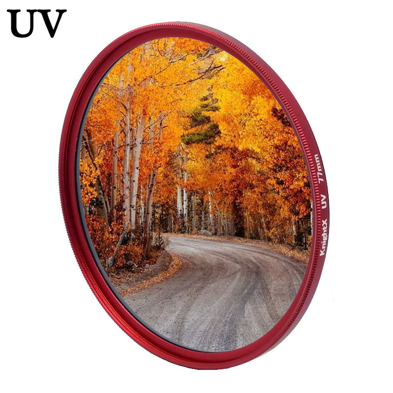 Kính lọc UV khung đỏ thích hợp cho Camera d7000 d5600 d3200 d3400 49mm 52mm 55mm 58mm 62mm 67mm 72mm 77mm